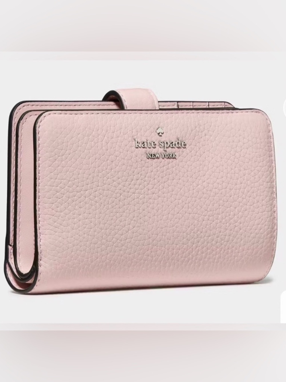 Kate Spade Lena Bifold Wallet Medium Tutu Pink Pebbled Leather NWT